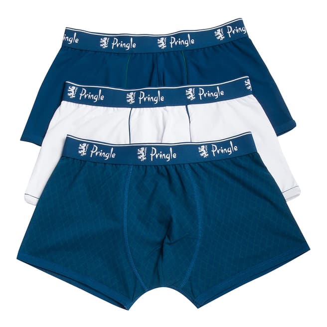 Pringle Blue/white 3 Pack Boxer Shorts