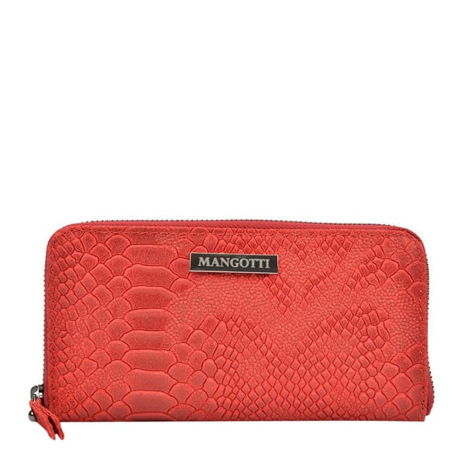 Mangotti Red Leather Wallet