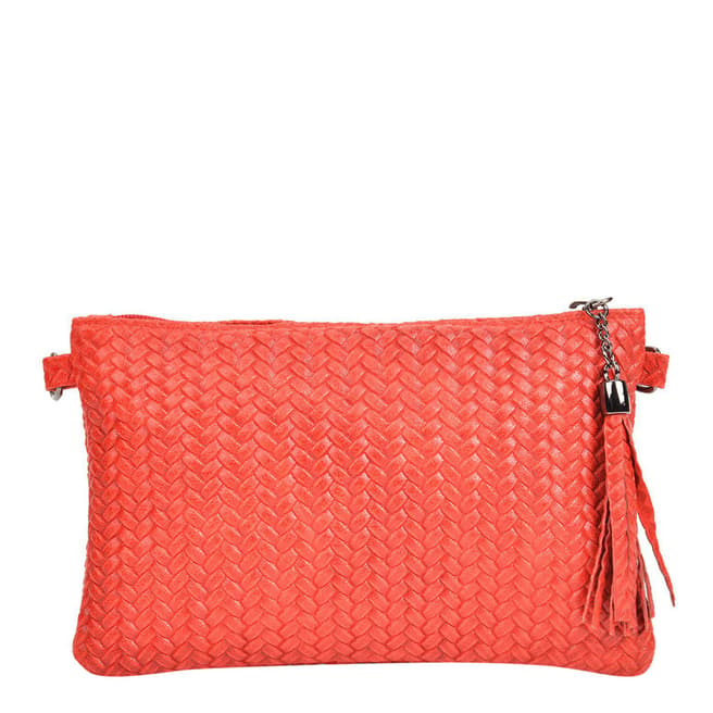 Mangotti Red Leather Crossbody Bag