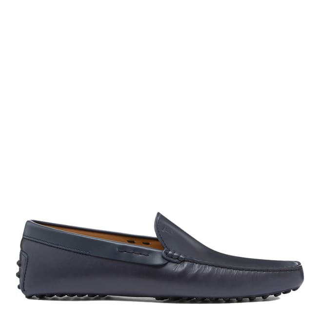 Tod's Blue Leather Pant Gommini Loafers