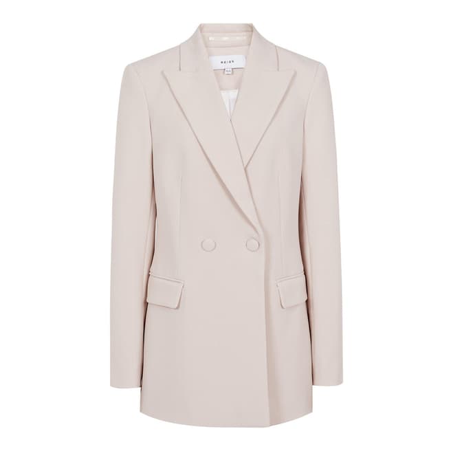 Reiss Cream Long Lined Jacket