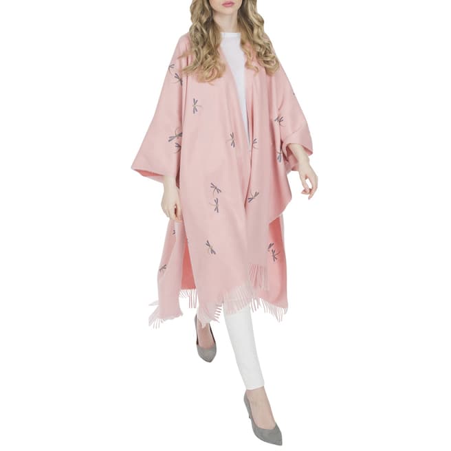 JayLey Collection Pink Dragonfly Kimono Wrap