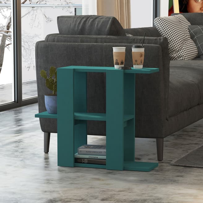 Decortie Slalom Side Table Turquoise