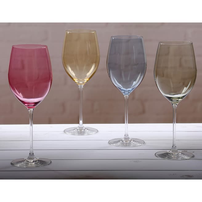 Ella Sabatini Set of 4 Colore Wine Glasses, 580ml