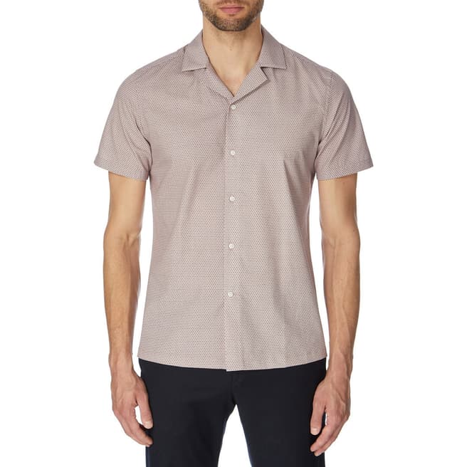 Reiss Multi Fleet Cotton Short Sleeve Shirt