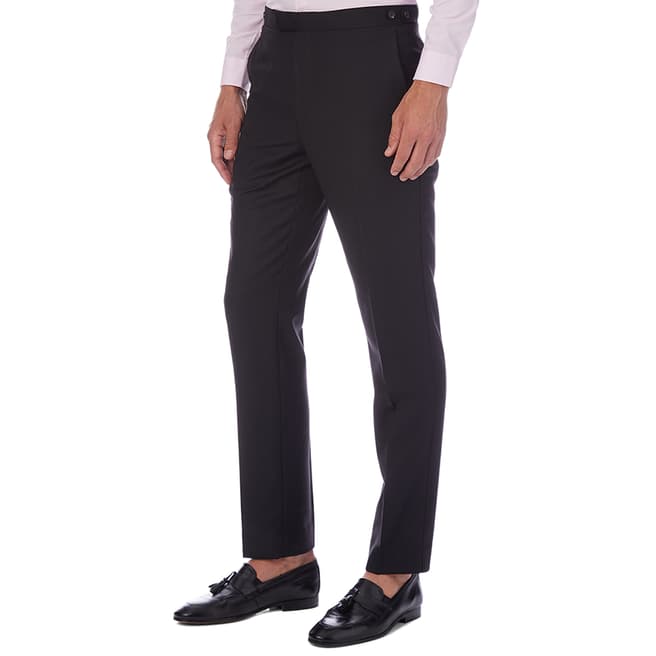 Reiss Black Bravo Modern Wool Suit Trousers