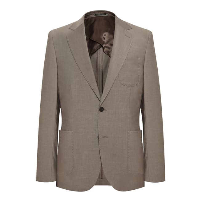 Reiss Taupe Pryce Slim Fit Suit Jacket