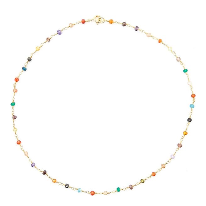Liv Oliver Multi Gemstone Necklace