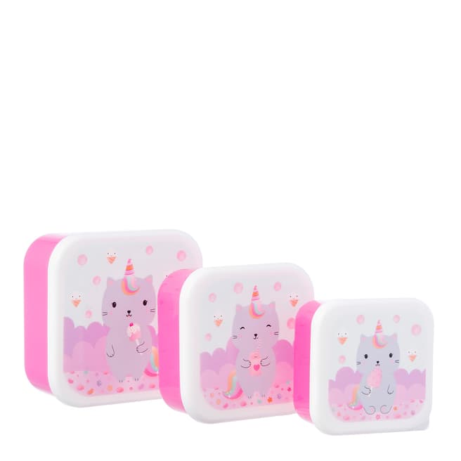 Sass & Belle Set of 3 Luna Caticorn Lunch Boxes