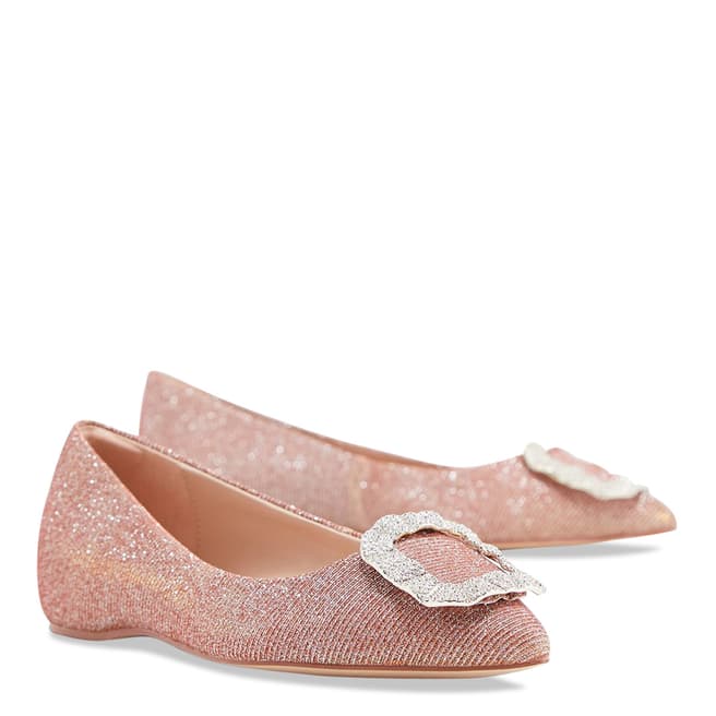 Aldo Light Pink Textile Umireni Flat Shoe 