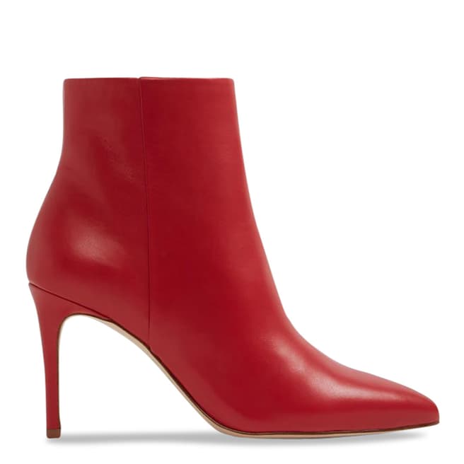 Aldo Red Leather Wiema Ankle Boot