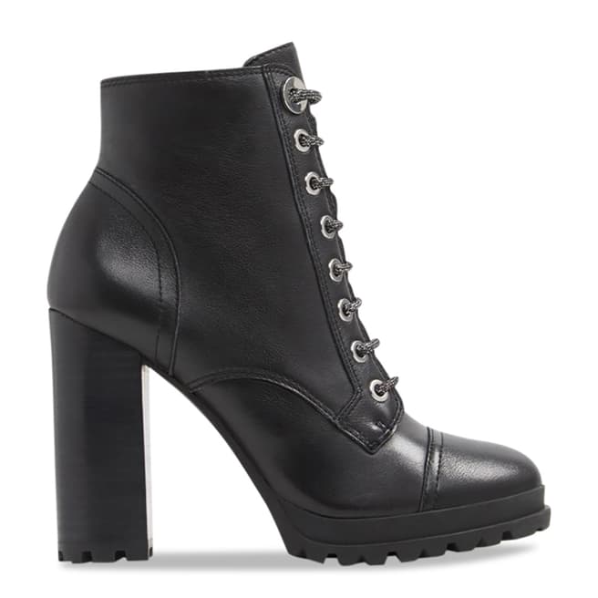 Aldo Black Multi Leather Marille Ankle Boot