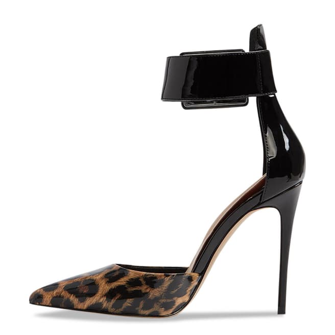 Aldo Black Leopard Synthetic Onaedia Heeled Shoe