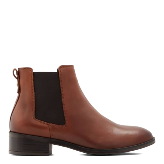 Aldo Brown Leather Eraylia Chelsea Boots