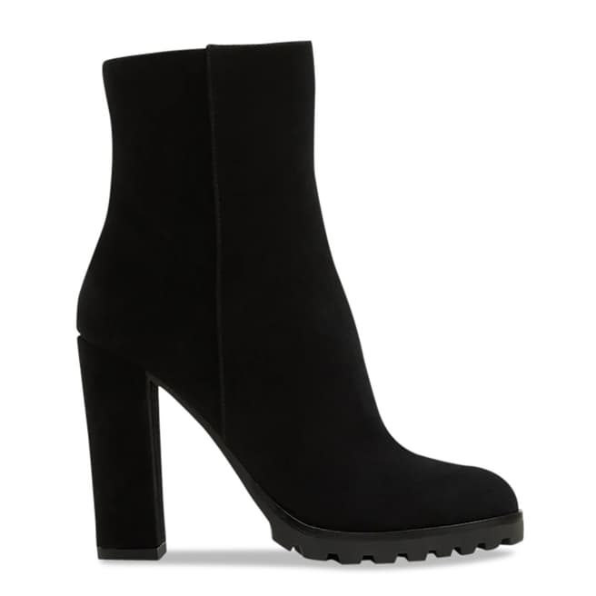 Aldo Black Leather Tealith Ankle Boot