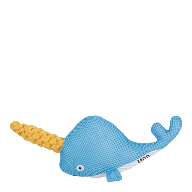 Ministry of Pets Nancy The Narwhal Plush Rope Toy 20x16x16cm