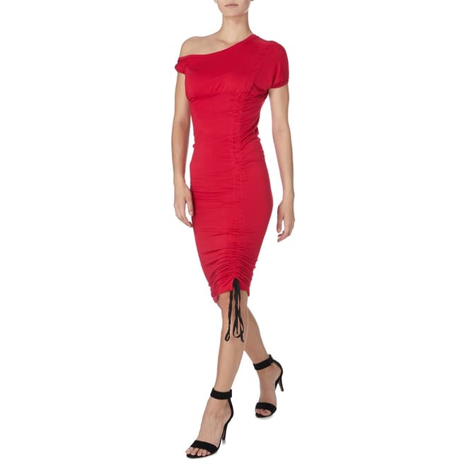 Vivienne Westwood Red Ruched Dress