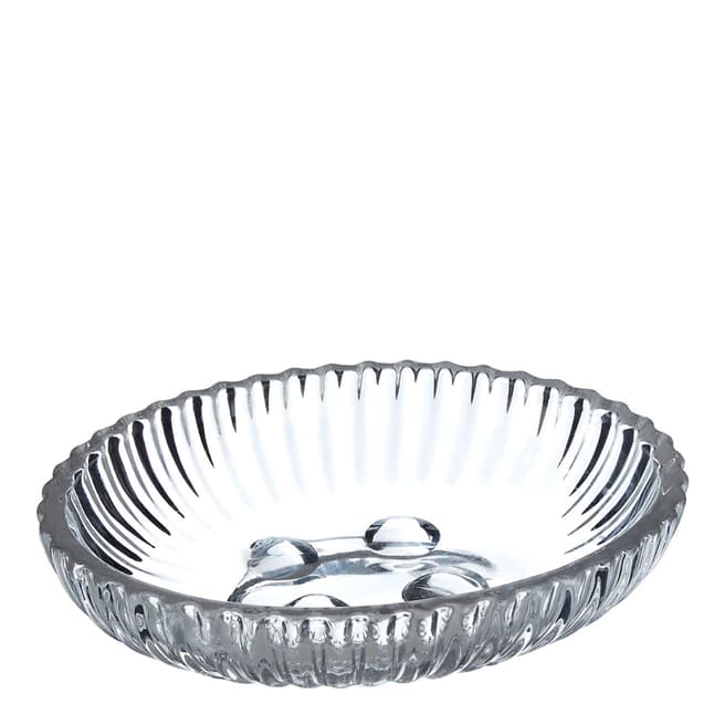 Premier Housewares Clear Glass Soap Dish, Ticino Brittany