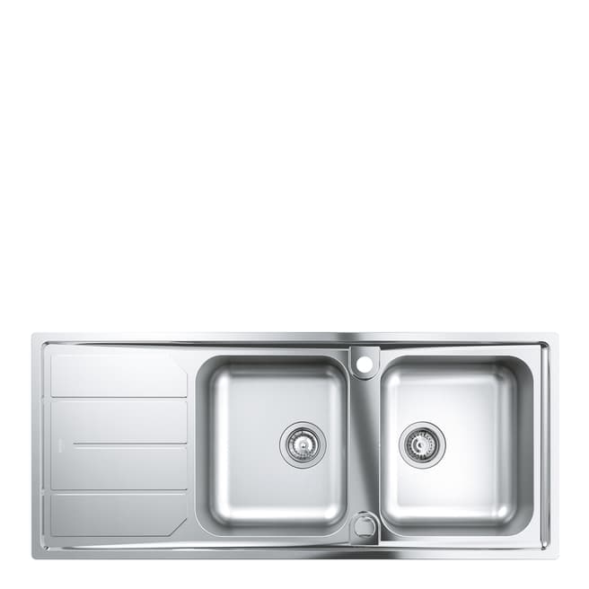 GROHE K500 Stainless Steel 2 Bowl Kitchen Sink