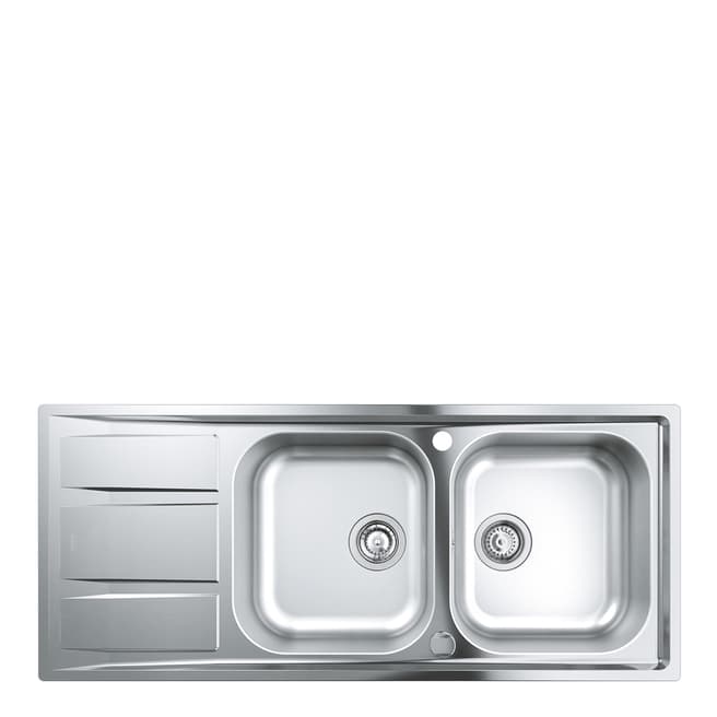 GROHE K400 2 Bowl Kitchen Sink with Drainer