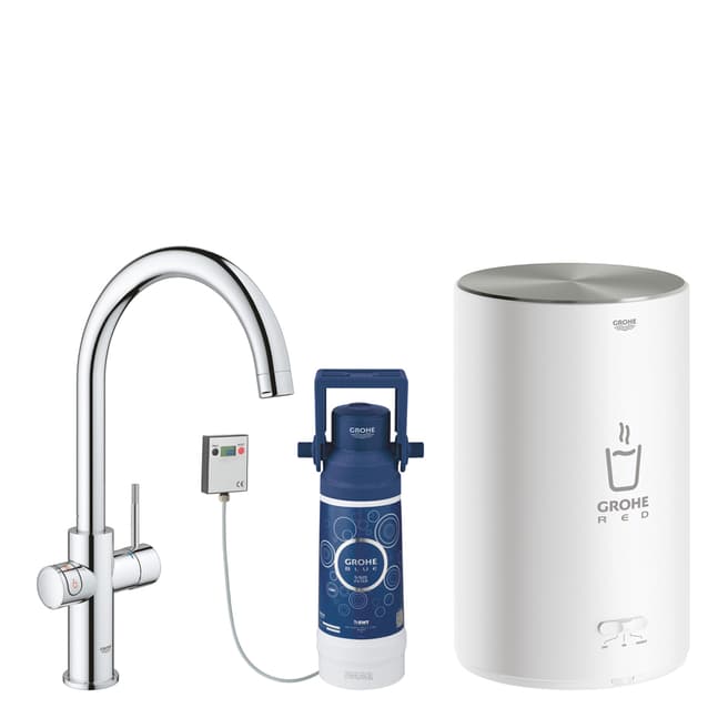GROHE Red Duo Chrome Kettle Tap & M Sized Boiler