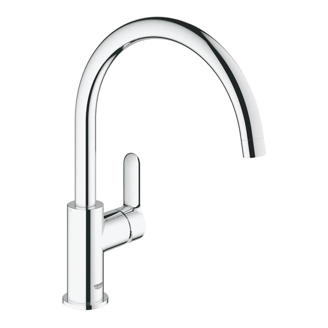 GROHE BauEdge Chrome Swivel Spout Single Lever Sink Mixer