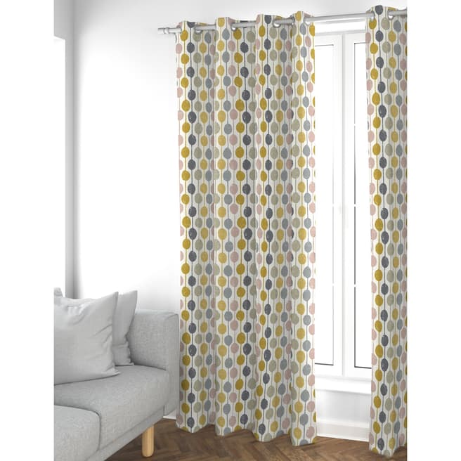 Scion Ochre Tami Curtains 228x229cm