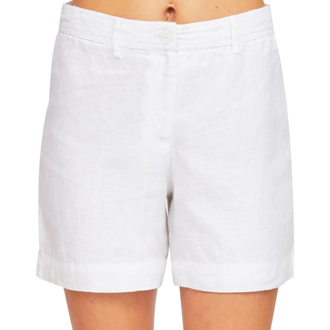 Aspiga White Marisa Linen Shorts