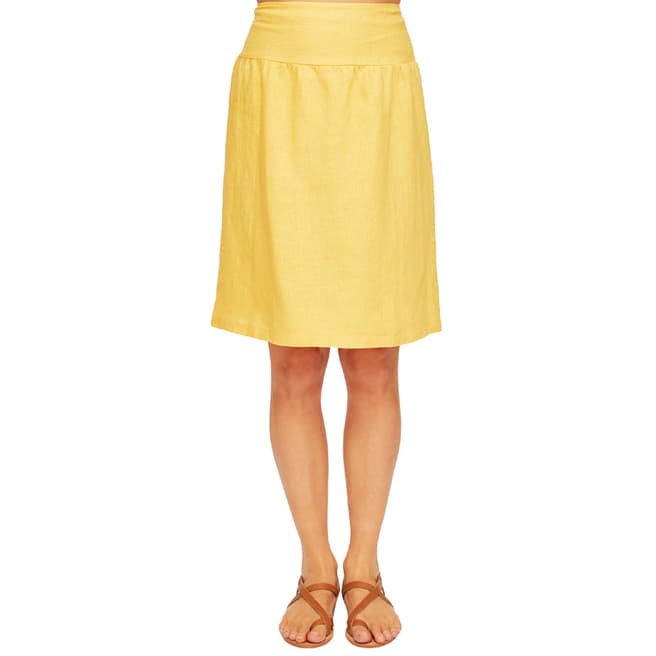Aspiga Yellow Bobbin Linen Skirt