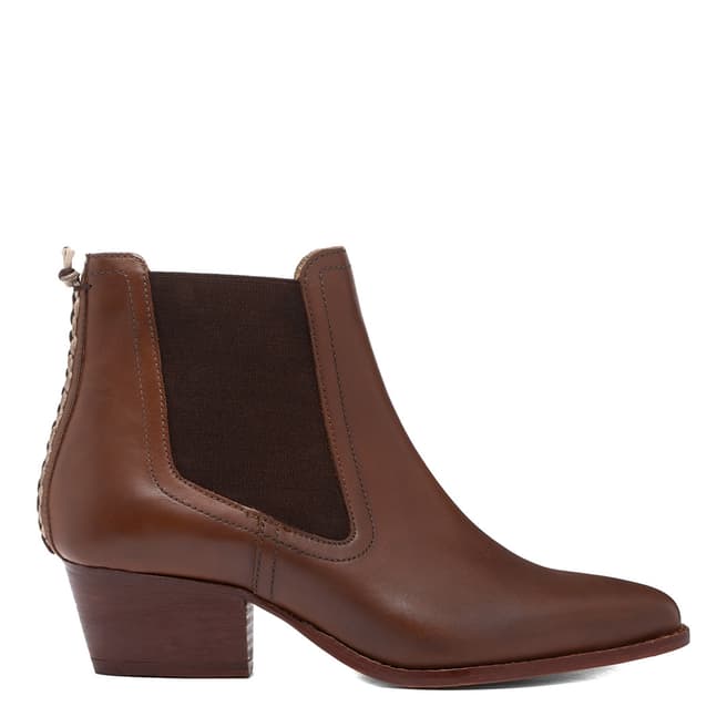 H by Hudson Brown Avery Leather Ankle Boot
