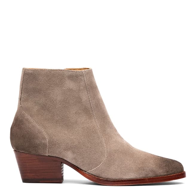 H by Hudson Taupe Hedemann Suede Ankle Boot