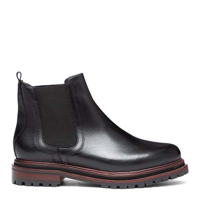 H by Hudson Black Wisty Leather Chelsea Boot