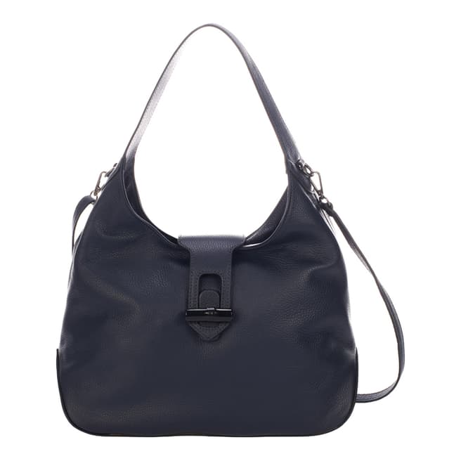Lisa Minardi Blue Leather Shoulder Bag