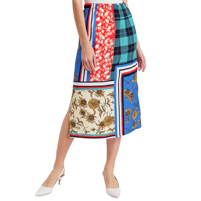 BGN Multicolour Patchwork Patterned Skirt
