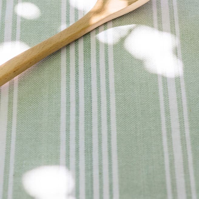Garden Trading Cotton Tablecloth in Peppermint Stripe 32x16cm