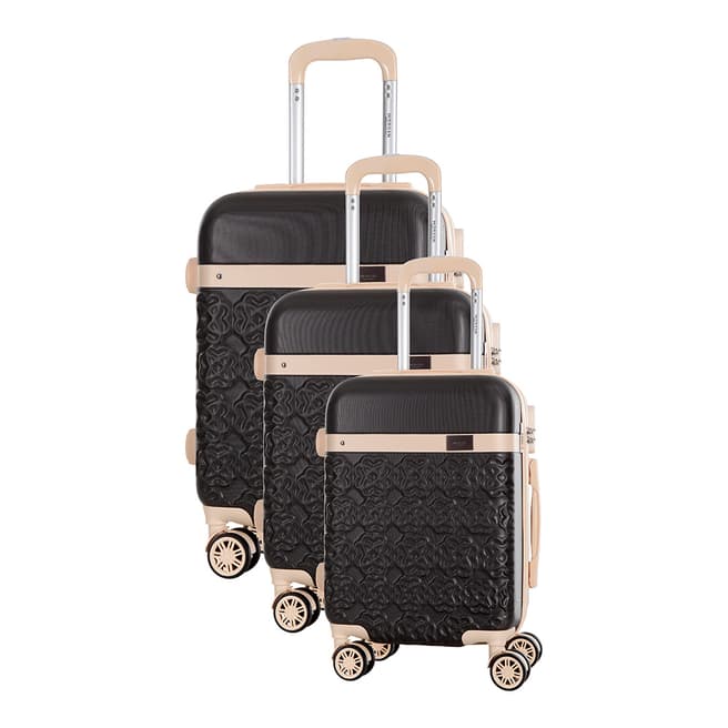 Morgan Dark Grey Physalis 8 Wheeled Suitcase Set of 3