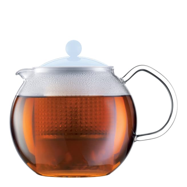 Bodum Blue Moon Tea Press Teapot with Lid and Filter, 1L