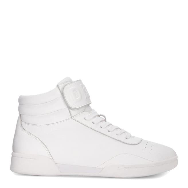DKNY White Wesli Hi Top Sneaker
