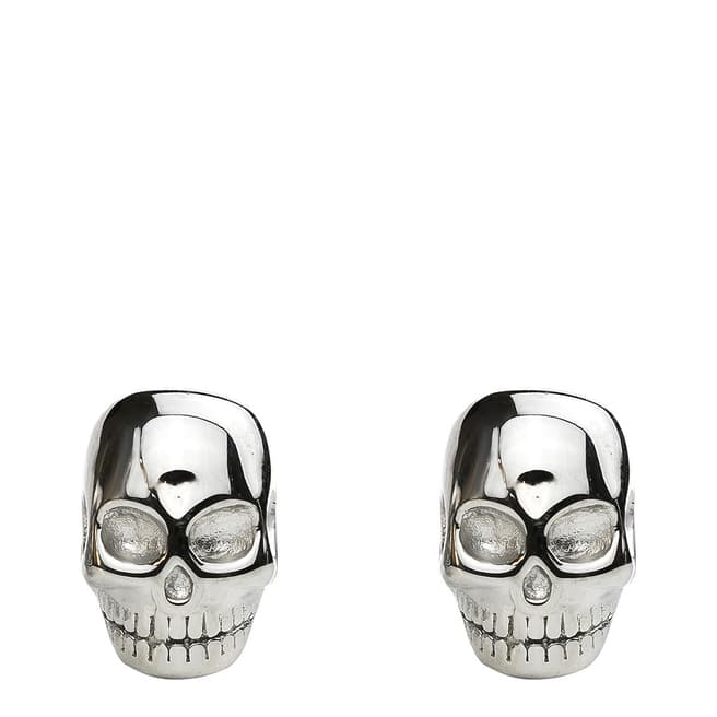 Monomen Men's Silver Skull Cufflinks