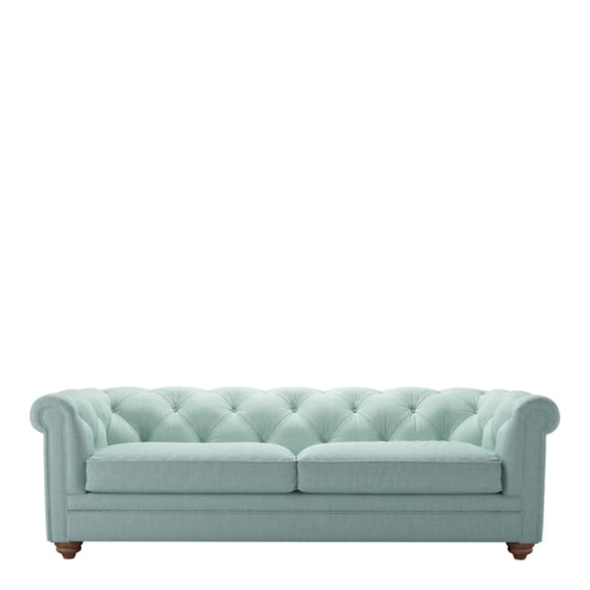 sofa.com Patrick 3 Seat Sofa in Cambridge Blue Pure Belgian Linen
