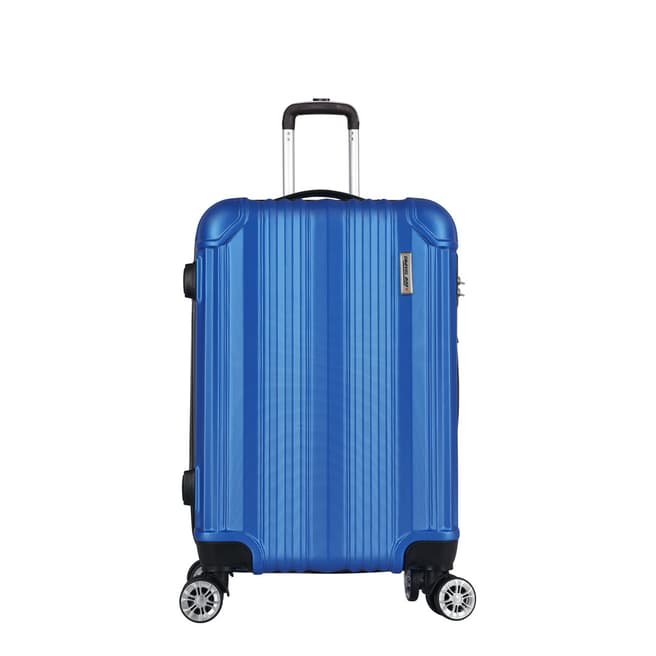 Travel One Blue 8 Wheel Cabin Suitcase