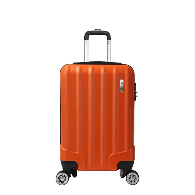 Cabine Size Orange 8 Wheel Lake Suitcase 52cm