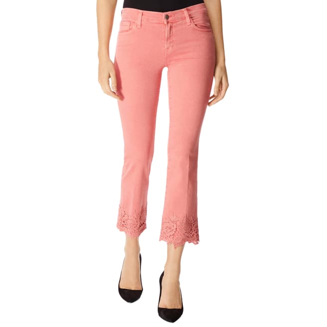 J Brand Pink Selena Bootcut Stretch Jeans