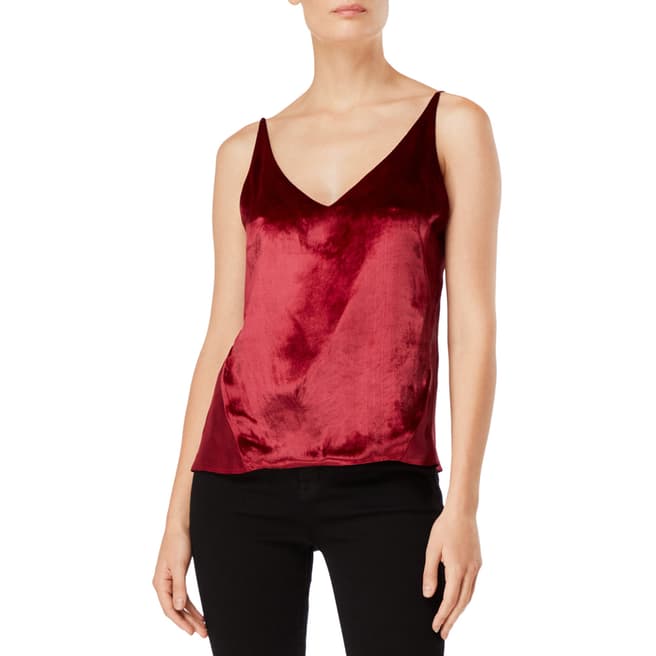 J Brand Red Lucy Cami Top