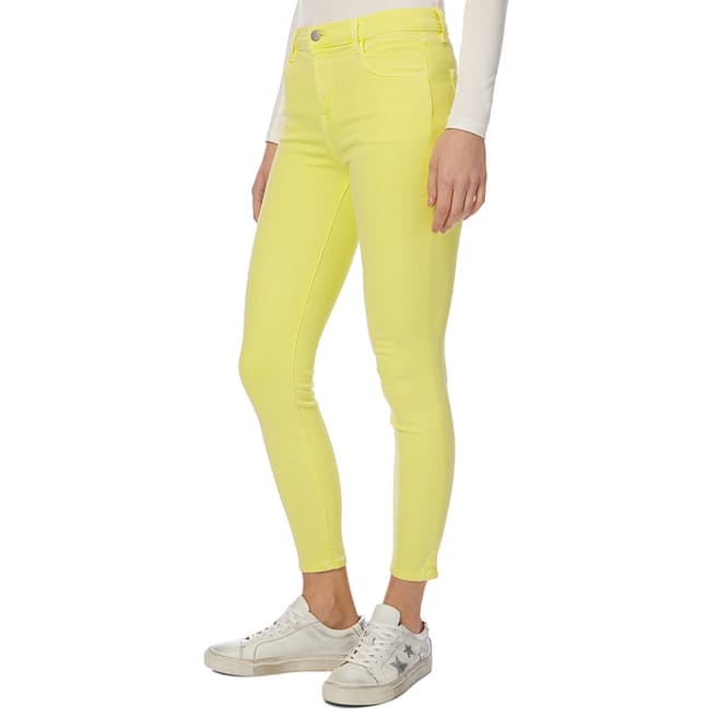 J Brand Yellow Alana Crop Skinny Stretch Jeans
