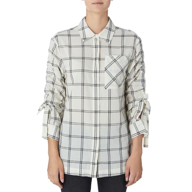 DKNY Ivory/Multi Long Sleeve Shirt