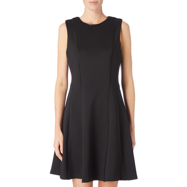 DKNY Black Sleeveless Foundation Dress