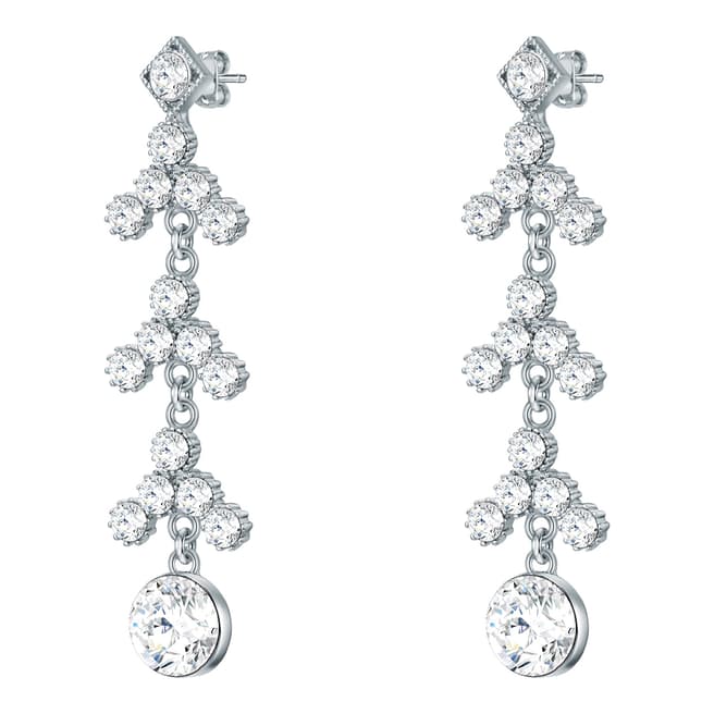 Saint Francis Crystals Silver Crystal Earrings