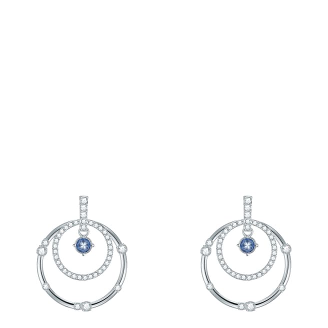 Saint Francis Crystals Silver/Blue Crystal Earrings