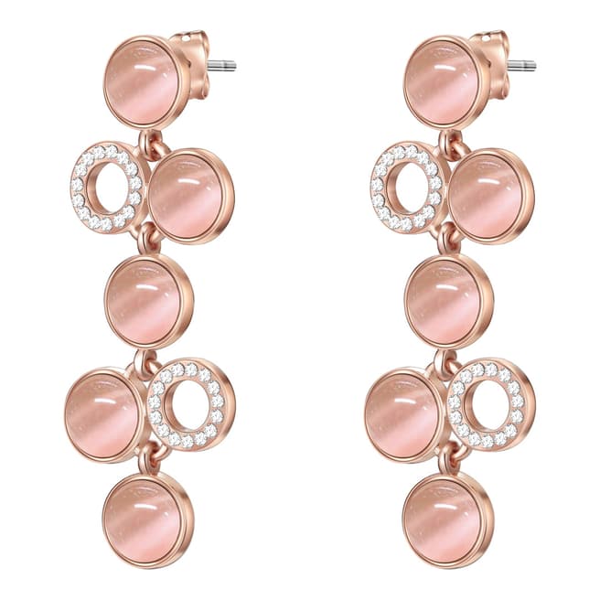 Saint Francis Crystals Rose Gold/Pink Crystal Earrings